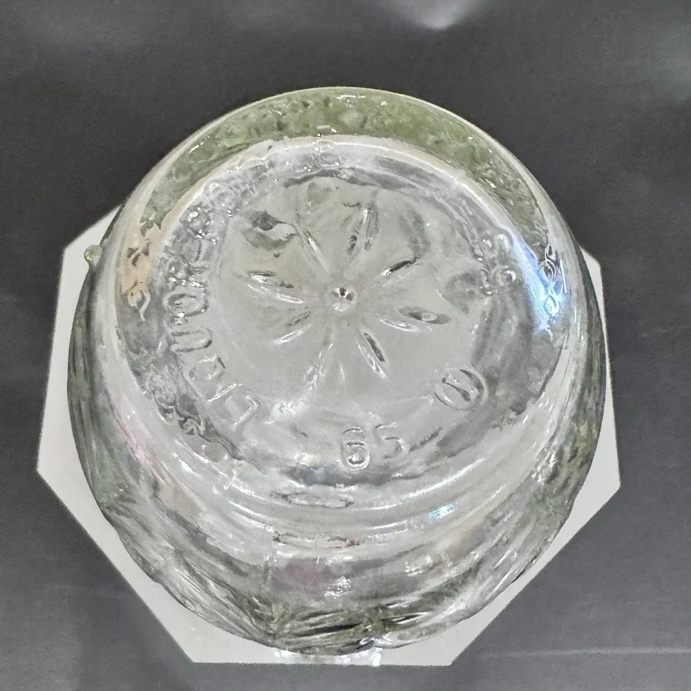 Vintage Illinois Glass‎ Co Clear Cut Glass Liquor Decanter W Cork Seal